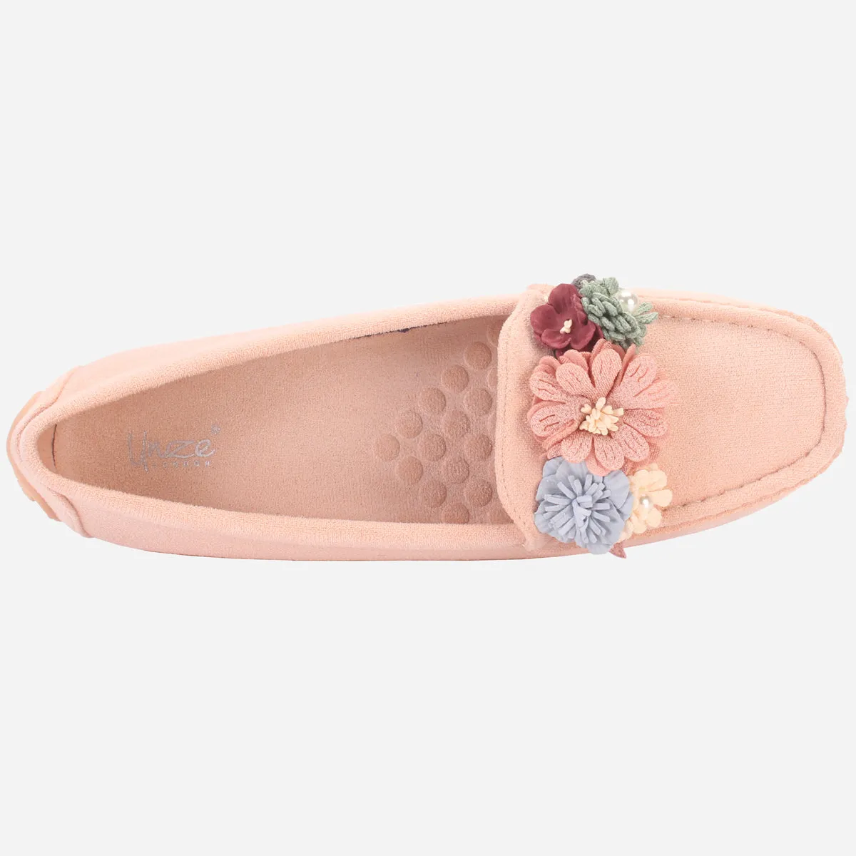 Womens "SEILY" Flat Comfy Slide In Moccasins