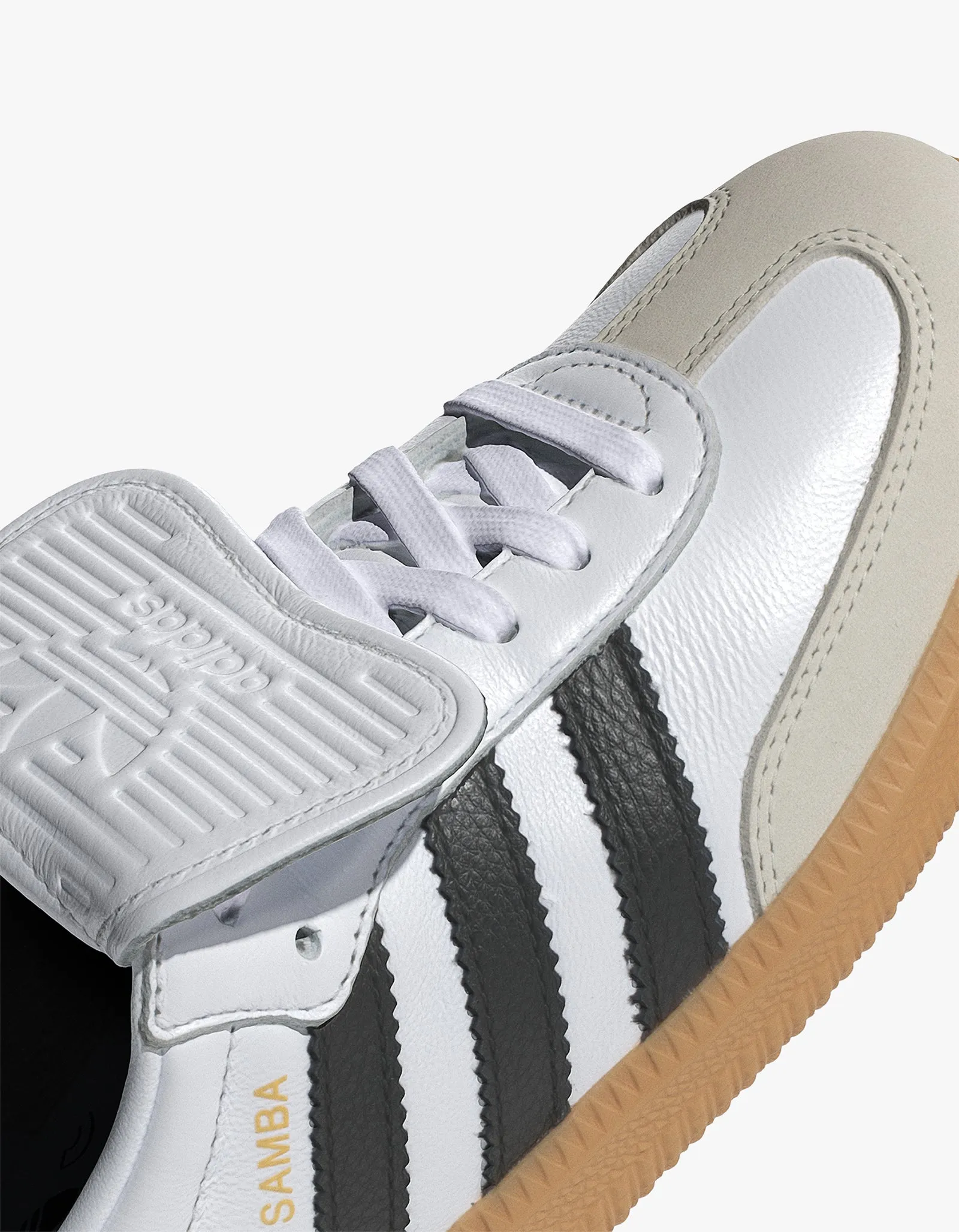 Womens Samba LT - Cloud White/Core Black/Gold Metallic