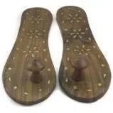 Wooden Khadau or Charan Paduka