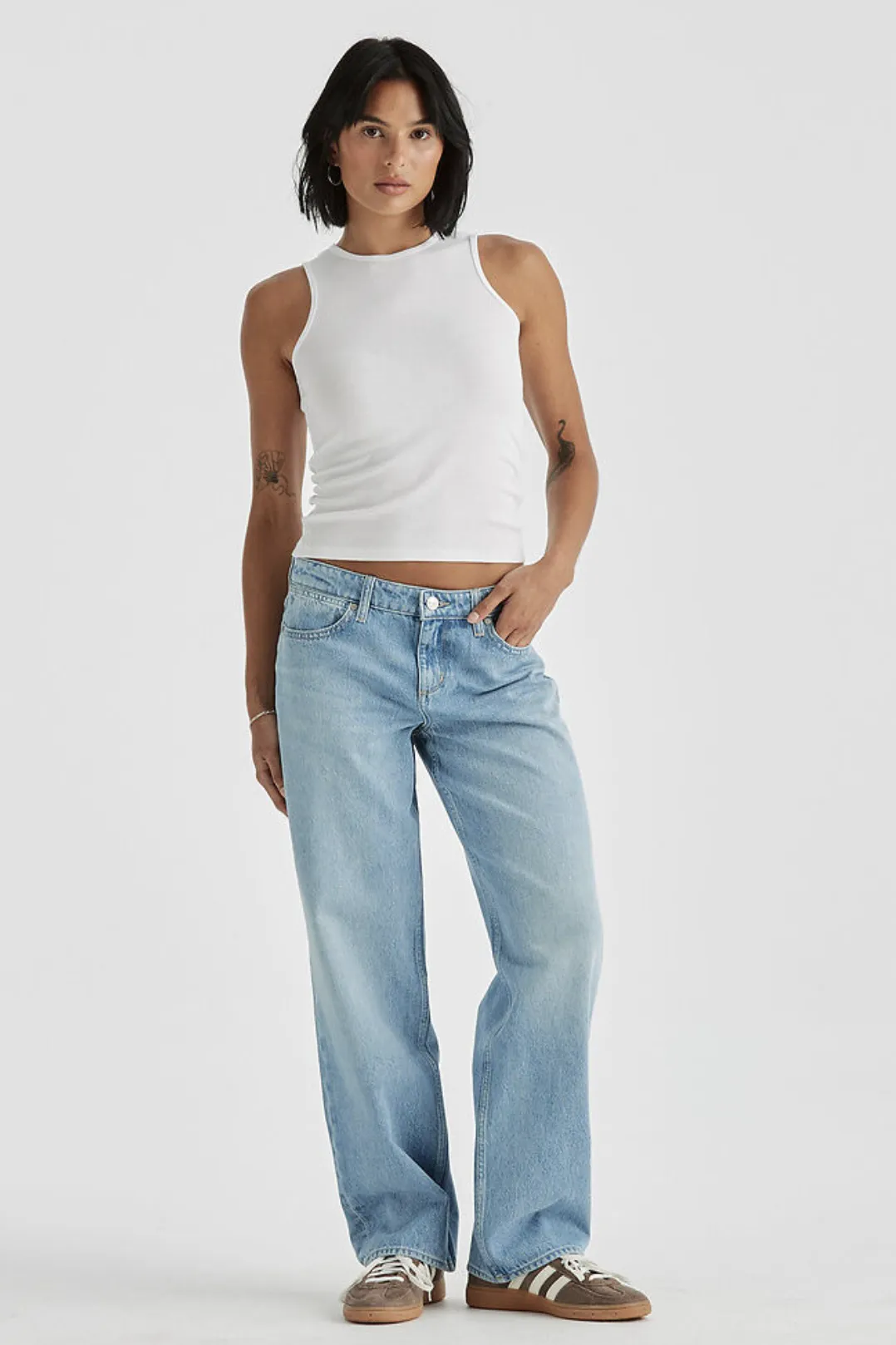 WRANGLER LOW BELLA BAGGY RELAXED JEAN - MANTRA BLUE