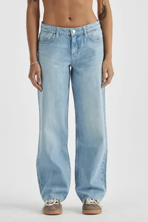 WRANGLER LOW BELLA BAGGY RELAXED JEAN - MANTRA BLUE