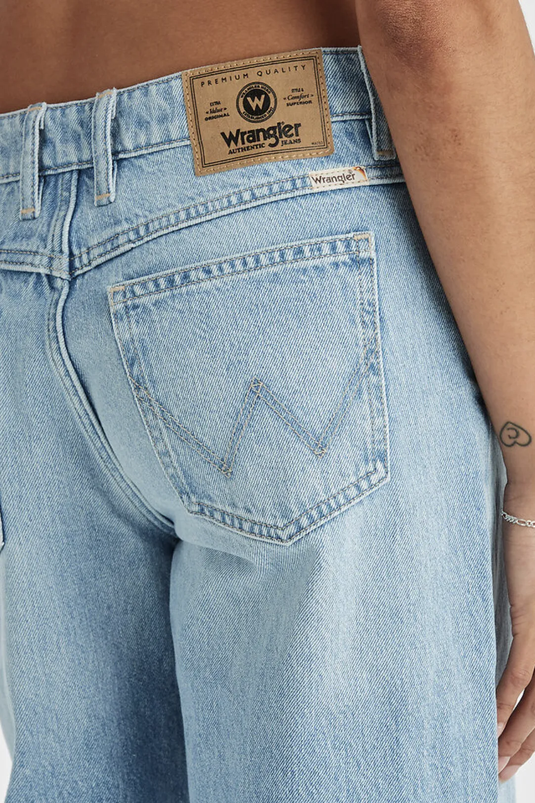 WRANGLER LOW BELLA BAGGY RELAXED JEAN - MANTRA BLUE